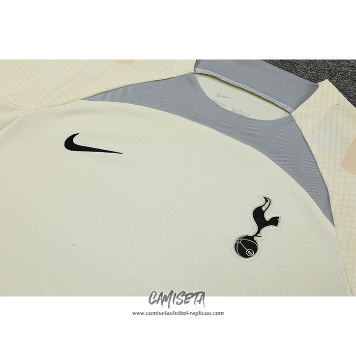 Chandal del Tottenham Hotspur 2022-2023 Manga Corta Beige - Pantalon Corto